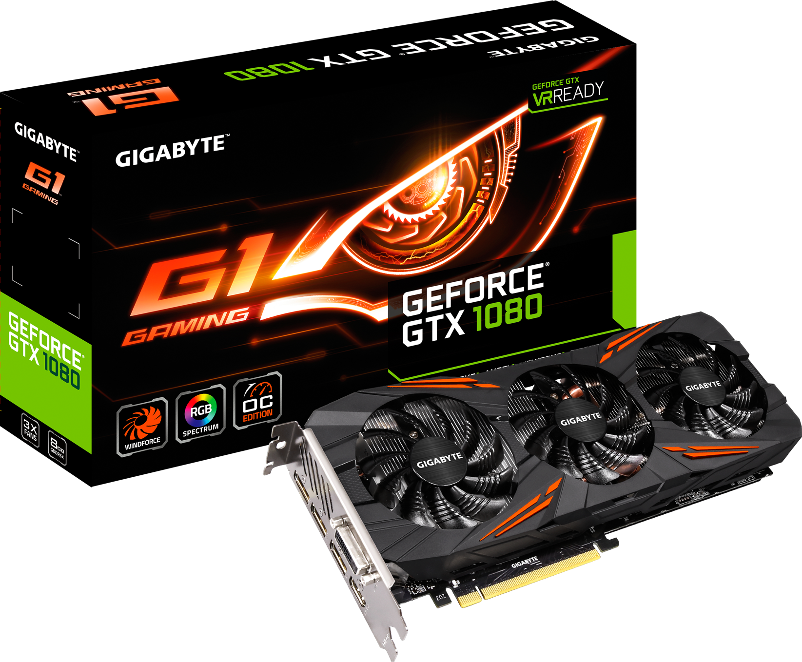 グラフィックスカード - GeForce® GTX 1080 G1 Gaming 8G