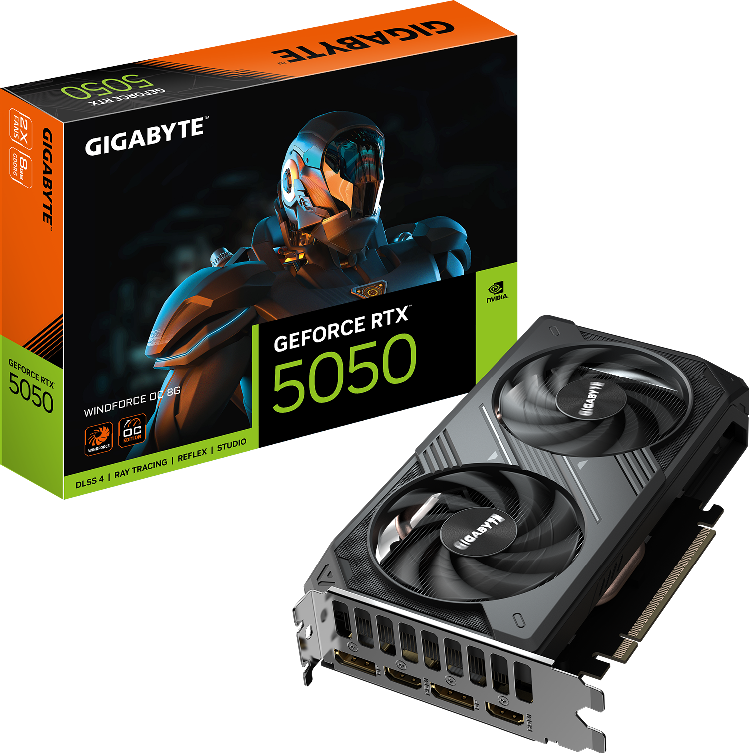 グラフィックボード・グラボ・ビデオカード GIGABYTE GV-N5050WF2OC Geforce RTX5050 45918