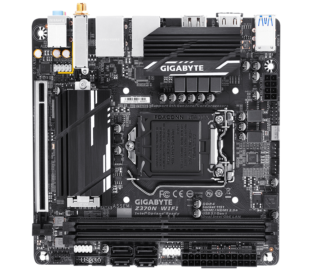 マザーボード GIGABYTE Z370N WIFI i5 9400f DDR4 32GB Z370N WIFI (rev. 1.0) Key Features | Motherboard - GIGABYTE