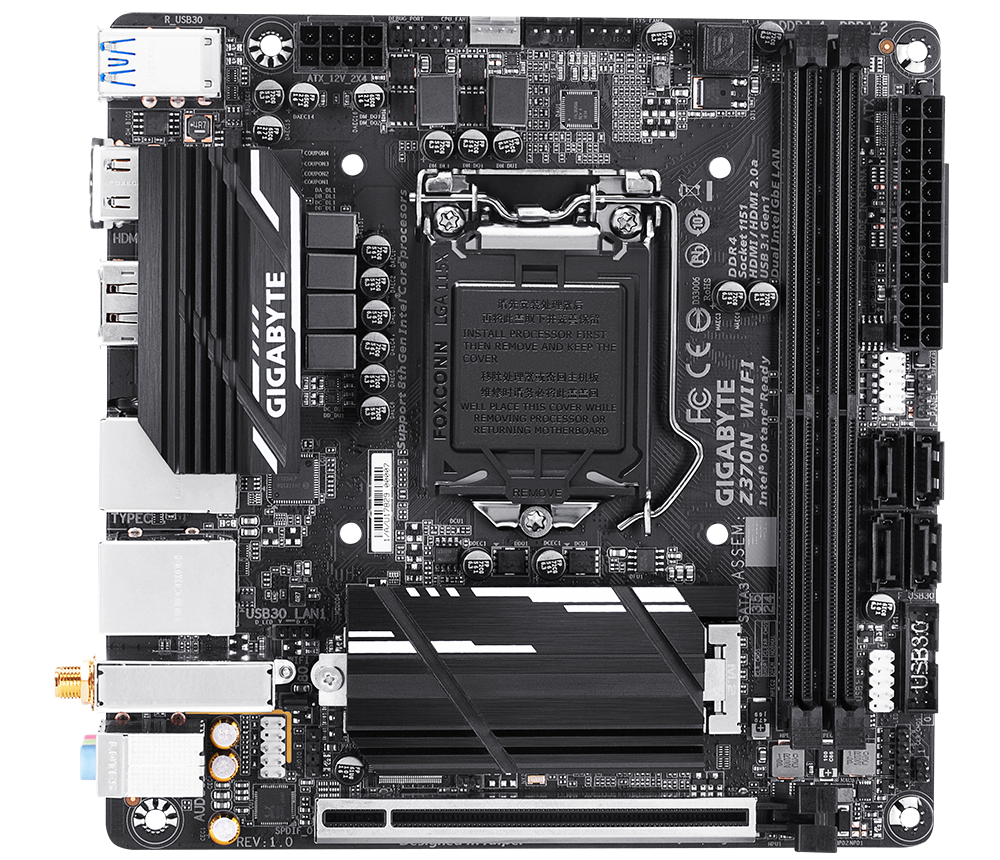 マザーボード GIGABYTE Z370N WIFI i5 9400f DDR4 32GB Z370N WIFI (rev. 1.0) 主な特徴 | マザーボード - GIGABYTE Japan