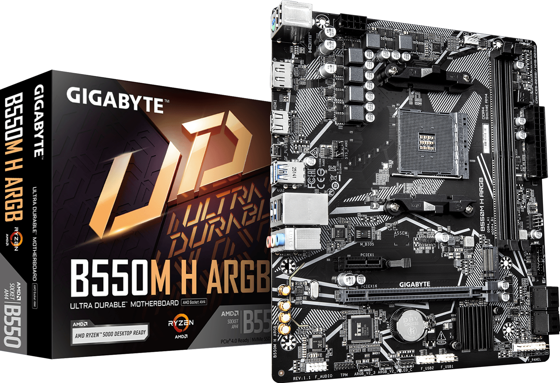 เมนบอร์ด - B550M H ARGB