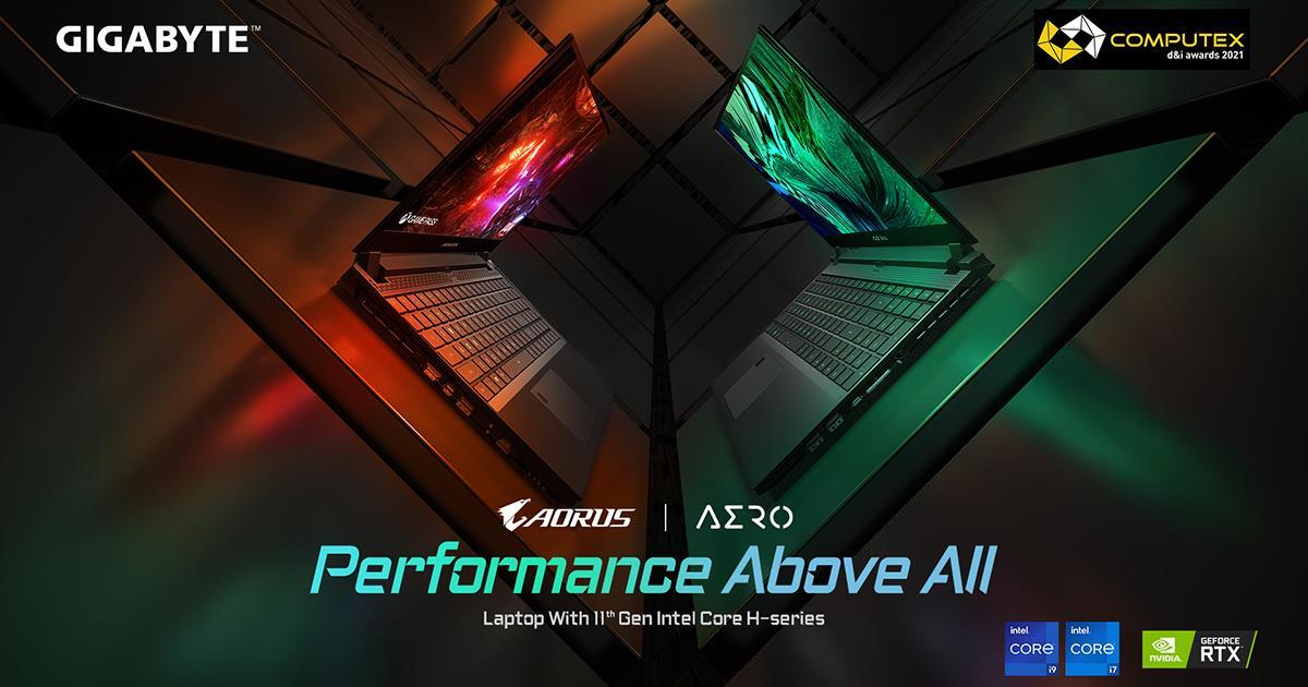 GIGABYTE Laptops Win honors at Computex d&i Awards 2021