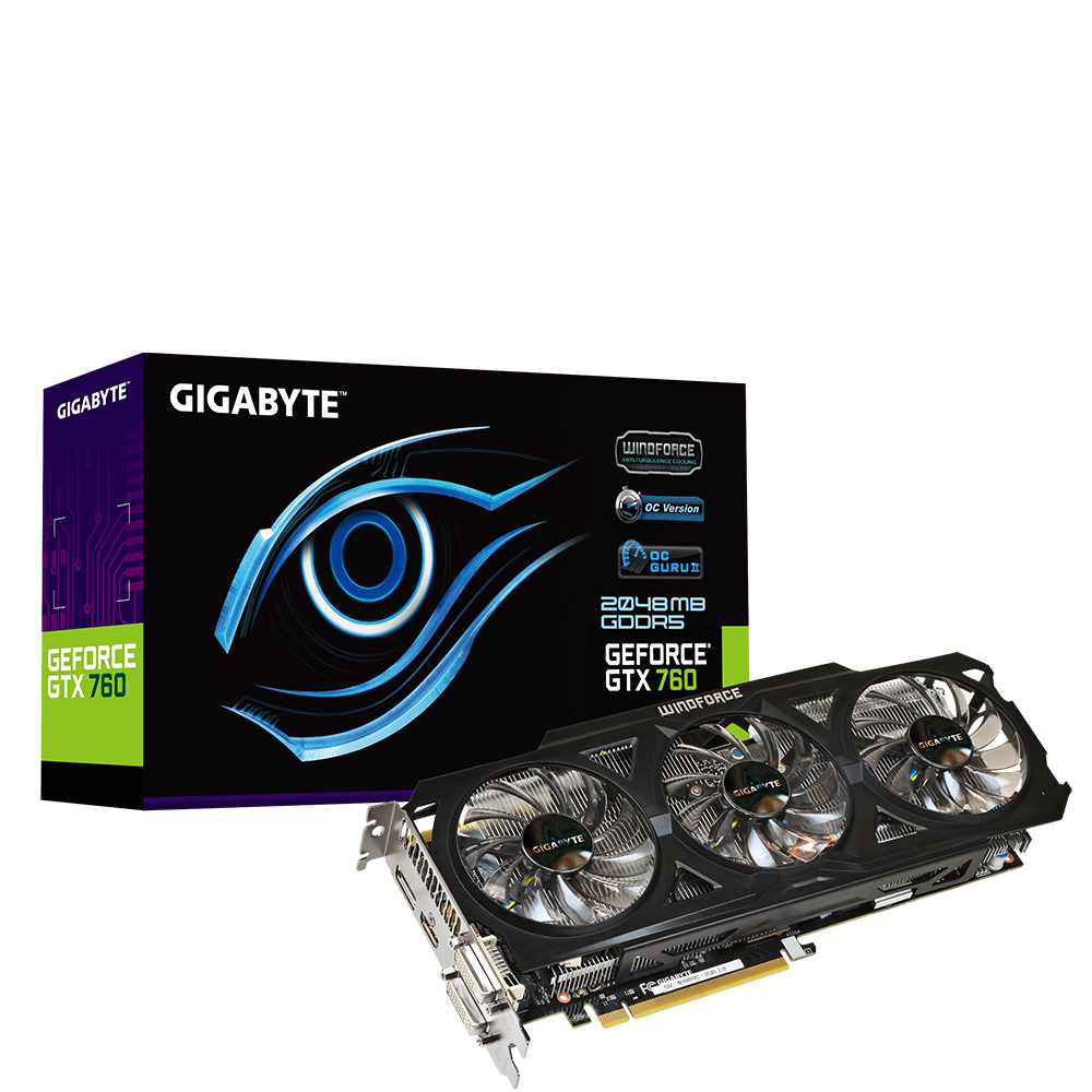 Gigabyte Geforce GTX 760 GV-N760OC 2GB