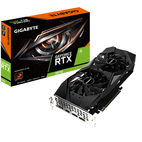 GeForce RTX™ 2070 WINDFORCE 2X 8G (rev. 1.0/2.0) - Grafické karty
