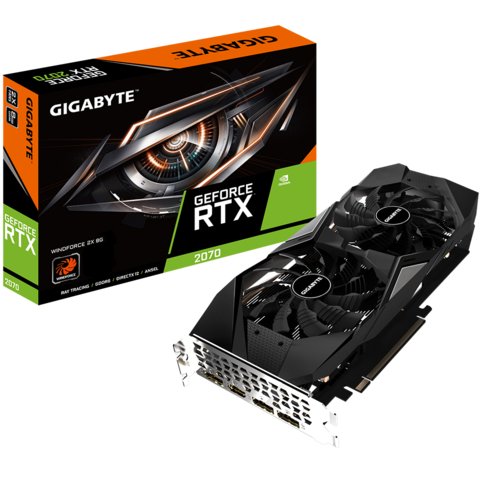 GeForce RTX™ 2070 WINDFORCE 2X 8G (rev. 1.0/2.0) - Card đồ họa