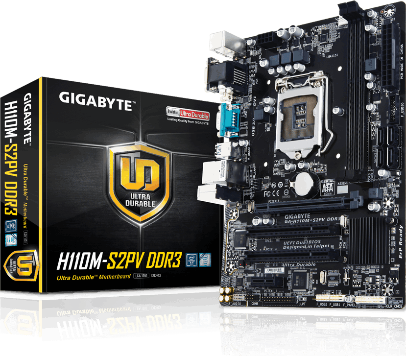 Placas-mãe - GA-H110M-S2PV DDR3