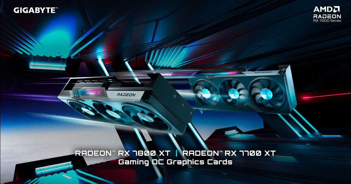 GIGABYTE lance les cartes graphiques AMD Radeon™ RX 7800 XT et RX 7700 XT