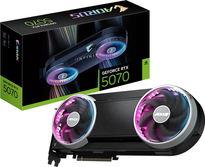 AORUS GeForce RTX 5070 Infinity graphics card