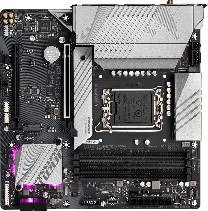 B760M AORUS ELITE AX DDR4 (Rev. 1.x) - GIGABYTE Global