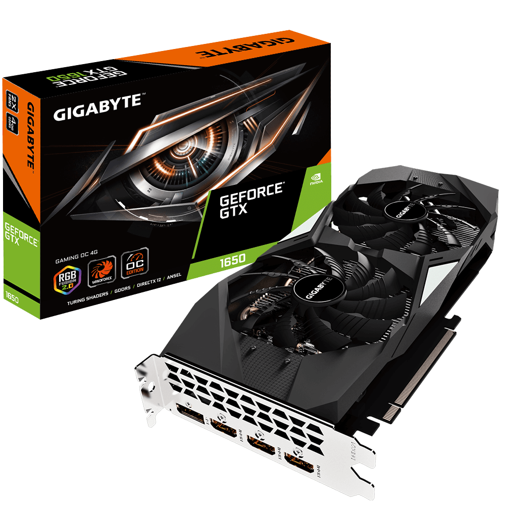 GeForce GTX 1650 GAMING OC 4G rev. 2.0 Key Features Graphics