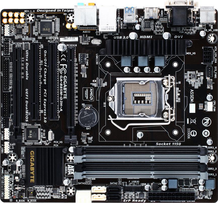 GA-B85M-D3H-A (Rev. 1.0) Motherboard - GIGABYTE Global