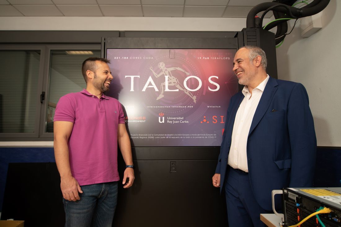 Ph.D Sergio Muñoz (URJC) and SIE's Raúl Díaz