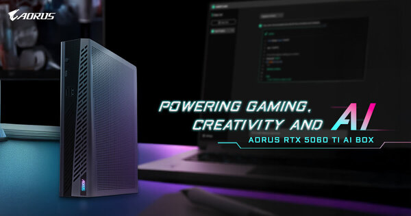 技嘉發表 AORUS RTX 5060 Ti AI BOX 外接顯示卡 
為輕薄筆電解鎖桌機等級效能
