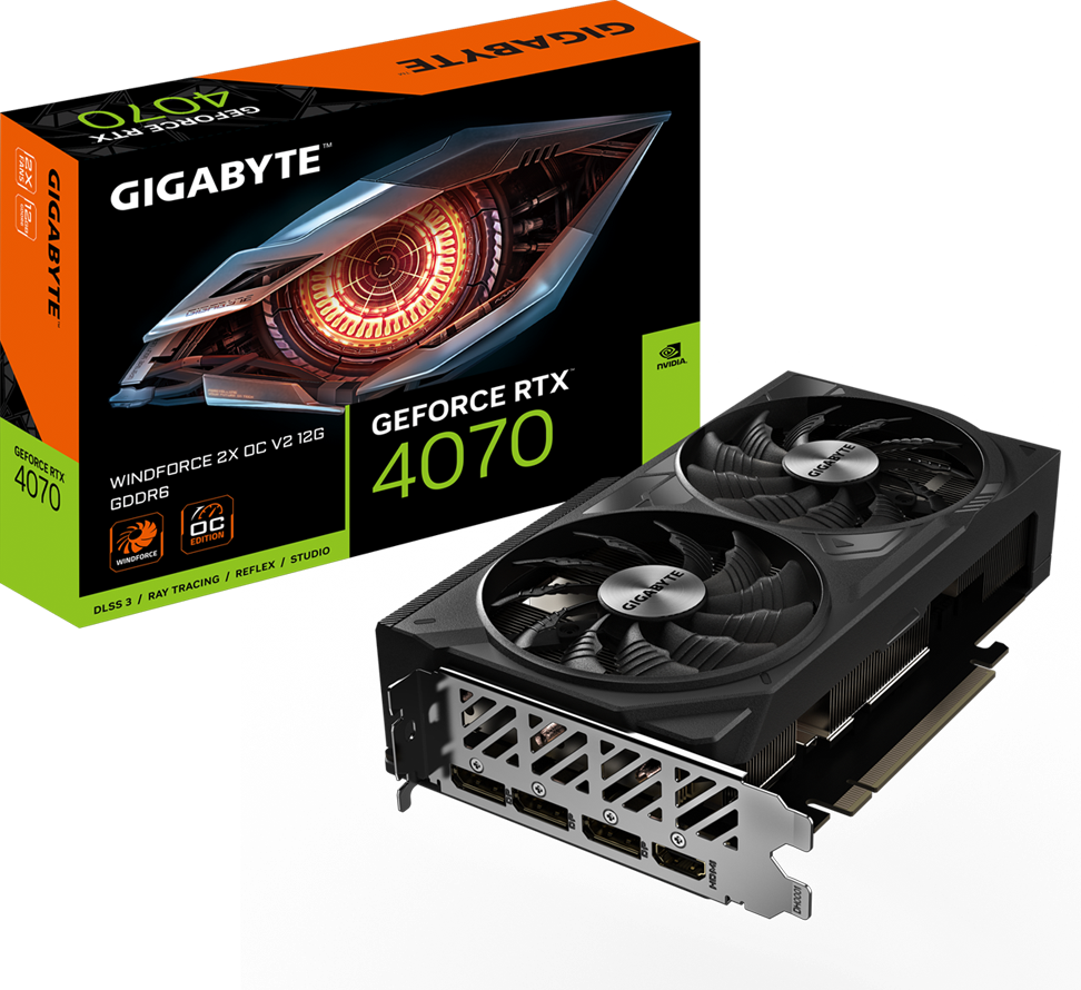 GeForce RTX™ 4070 WINDFORCE 2X OC V2 12G - GIGABYTE Japan