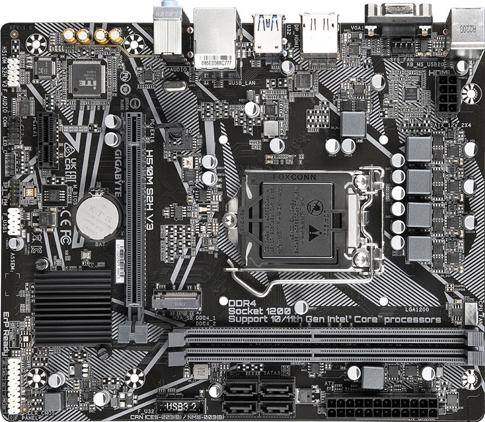 H510M S2H V3 (Rev. 1.0) Motherboard - GIGABYTE Global