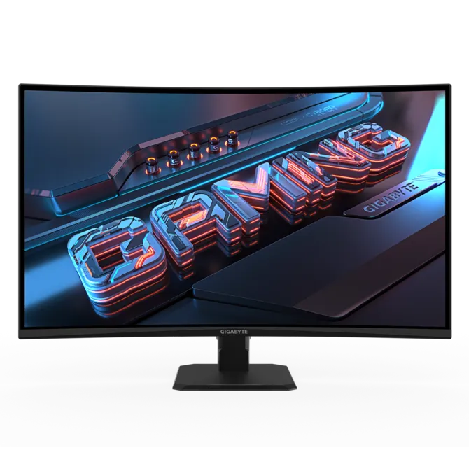 Монитор 31.5' Gigabyte GS32QCA EU VA 2560x1440, 180 Гц, 1 мс (MPRT), 16:9, 250 кд/м², изогнутый (1500R), 2×HDMI 2.0, DP 1.4, 3.5 Jack, HDR Ready, FreeSync, черный, фото3