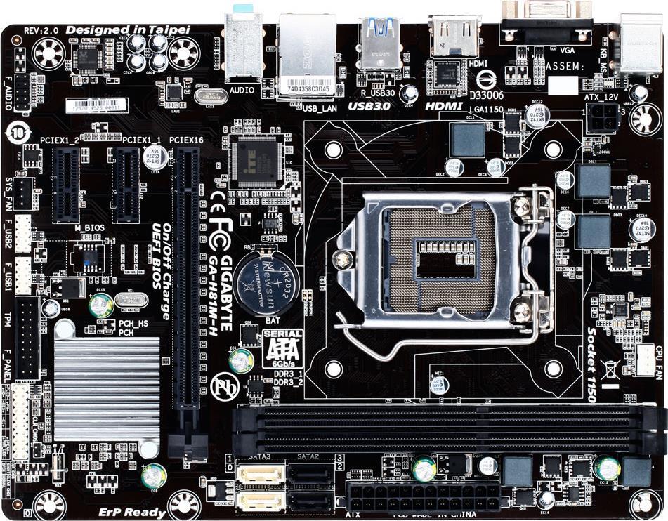 GIGABYTE GA-H81M デスクトップPC パーツまとめ GA-H81M-H (Rev. 2.0) Motherboard - GIGABYTE Global