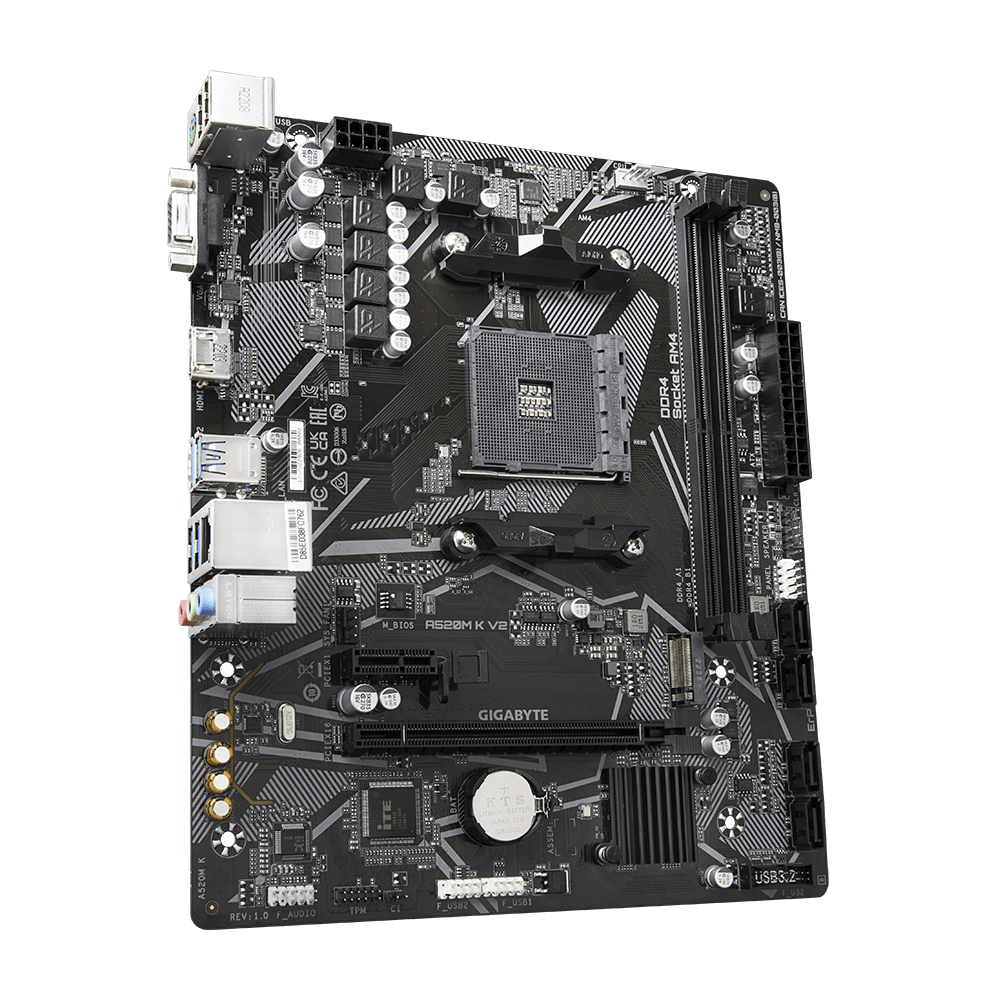CARTE MÈRE GIGABYTE A520M K V2 – UNE BASE SOLIDE POUR VOTRE PC AMD