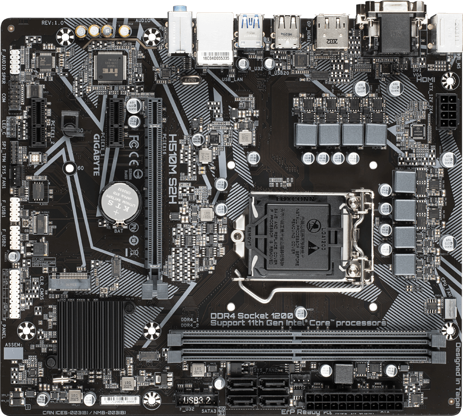 H510M S2H (Rev. 1.0/1.1/1.2) マザーボード 仕様 - GIGABYTE Japan