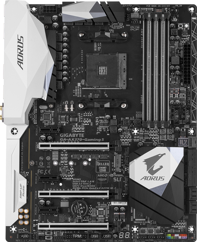 GA-AX370-Gaming 5 (Rev. 1.0) Материнські плати - GIGABYTE Ukraine