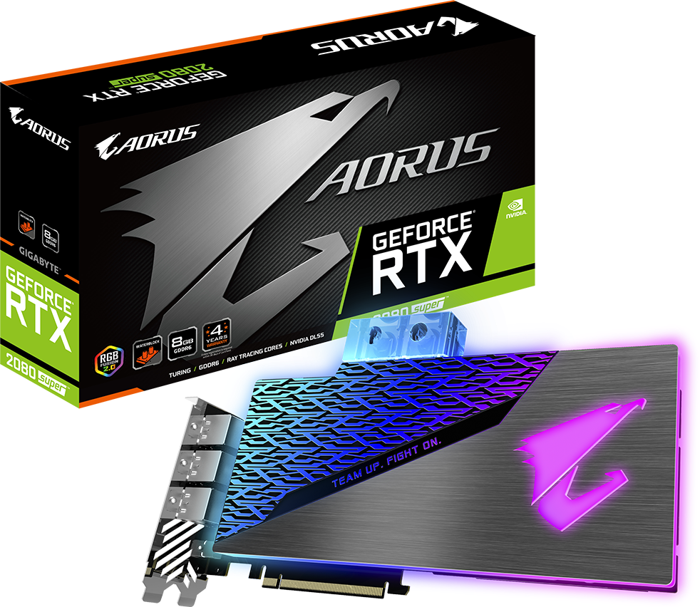 Graphics Card - AORUS GeForce® RTX 2080 SUPER™ WATERFORCE WB 8G