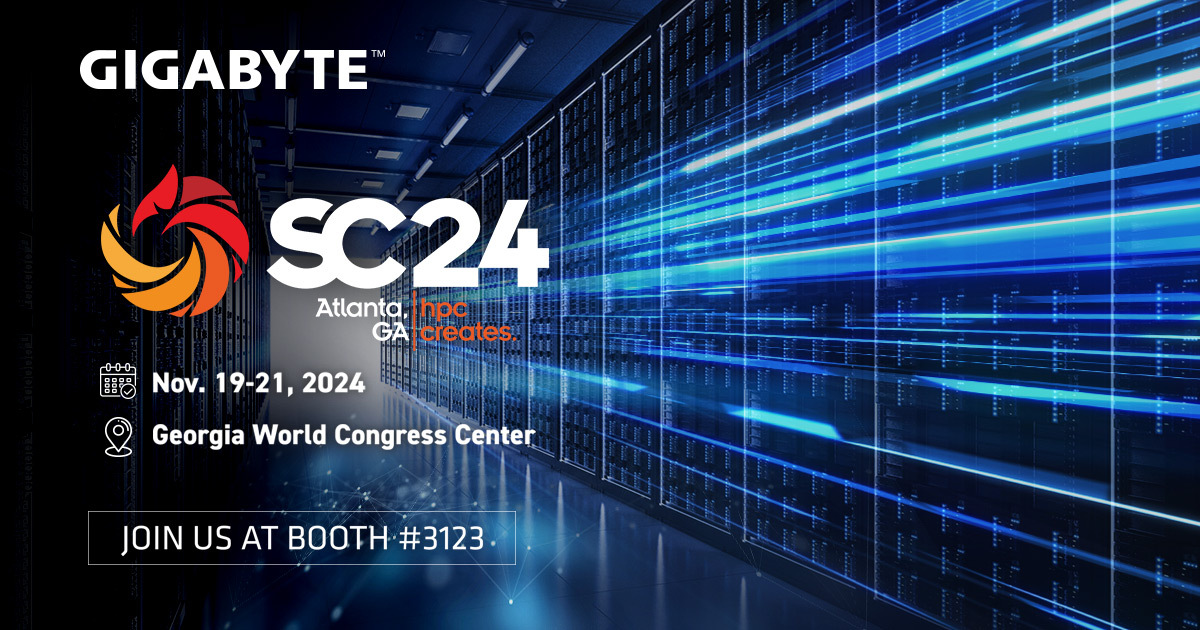 GIGABYTE Showcases a Leading AI and Enterprise Portfolio at Supercomputing 2024 with Key Technology Partners