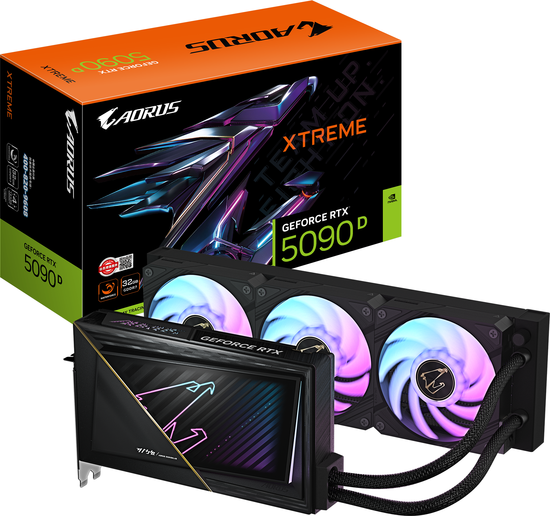 AORUS GeForce RTX™ 5090 D XTREME WATERFORCE 32G 顯示卡 - GIGABYTE 技嘉科技 ...