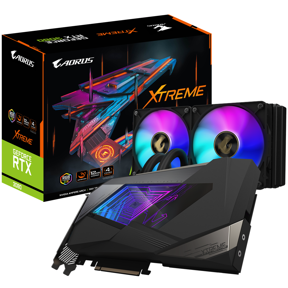 AORUS GeForce RTX™ 3080 XTREME WATERFORCE 12G Key Features 