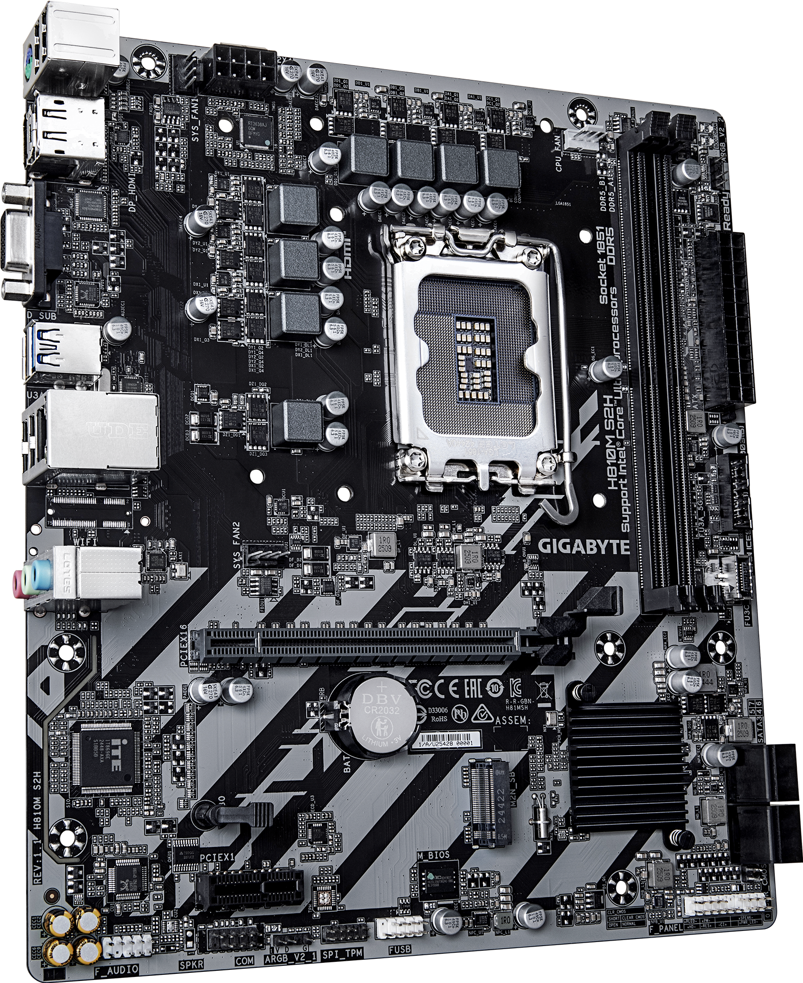Motherboard Gigabyte H810M S2H DDR5 LGA1851 para Intel Core Ultra — foto 7