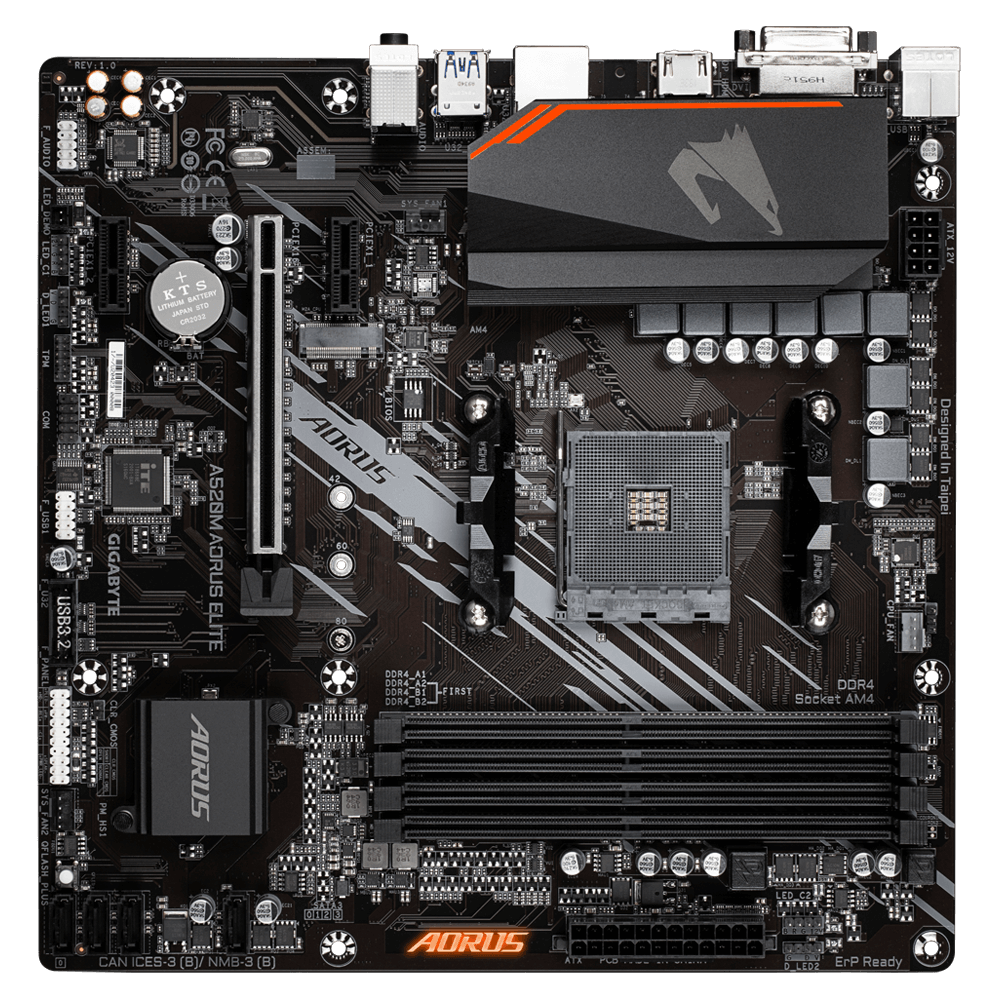 A520M AORUS ELITE rev. 1.x Key Features Motherboard GIGABYTE