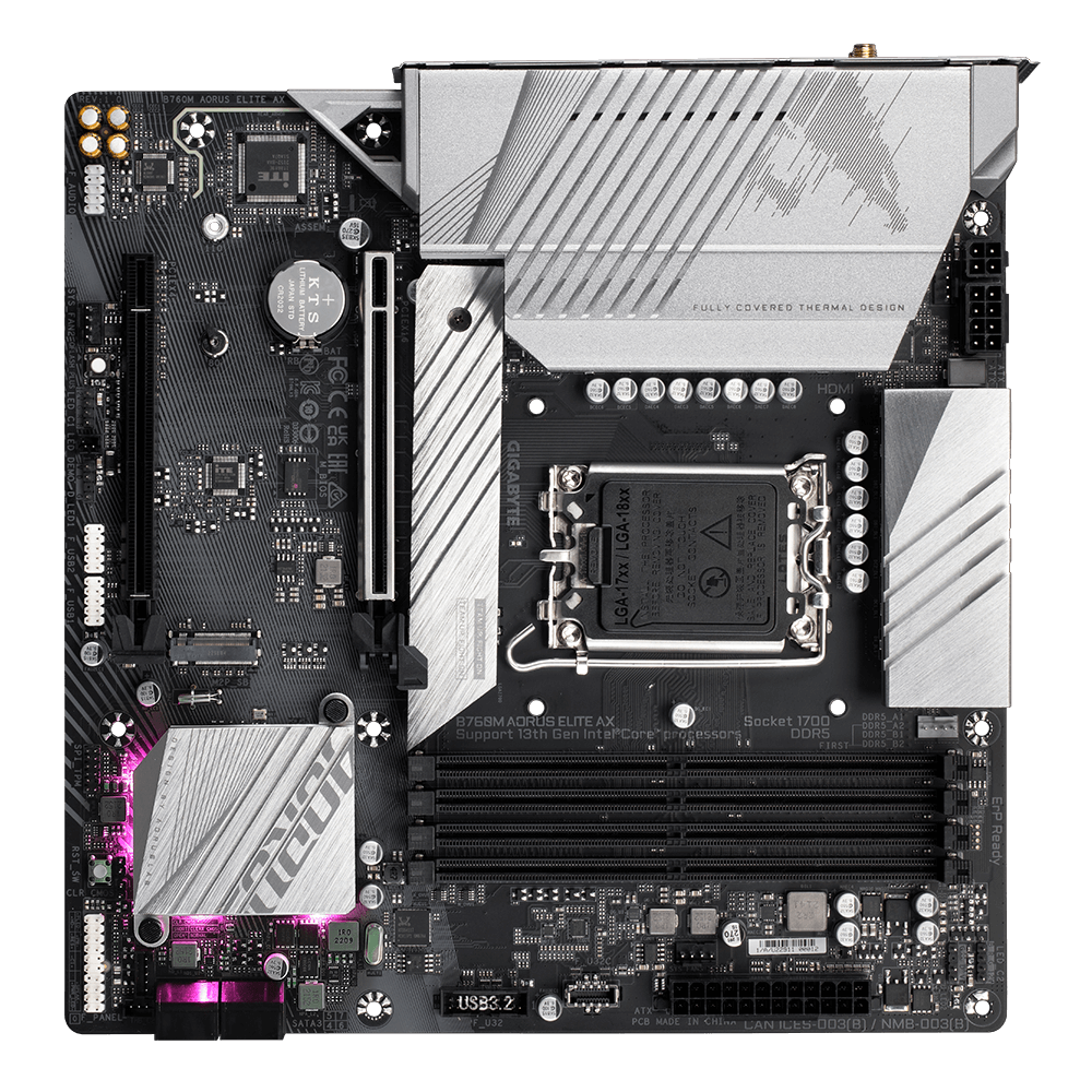 マザーボード GIGABYTE B760M AORUS ELITE AX MB5979 B760M AORUS ELITE AX (rev. 1.x) Key Features | Motherboard