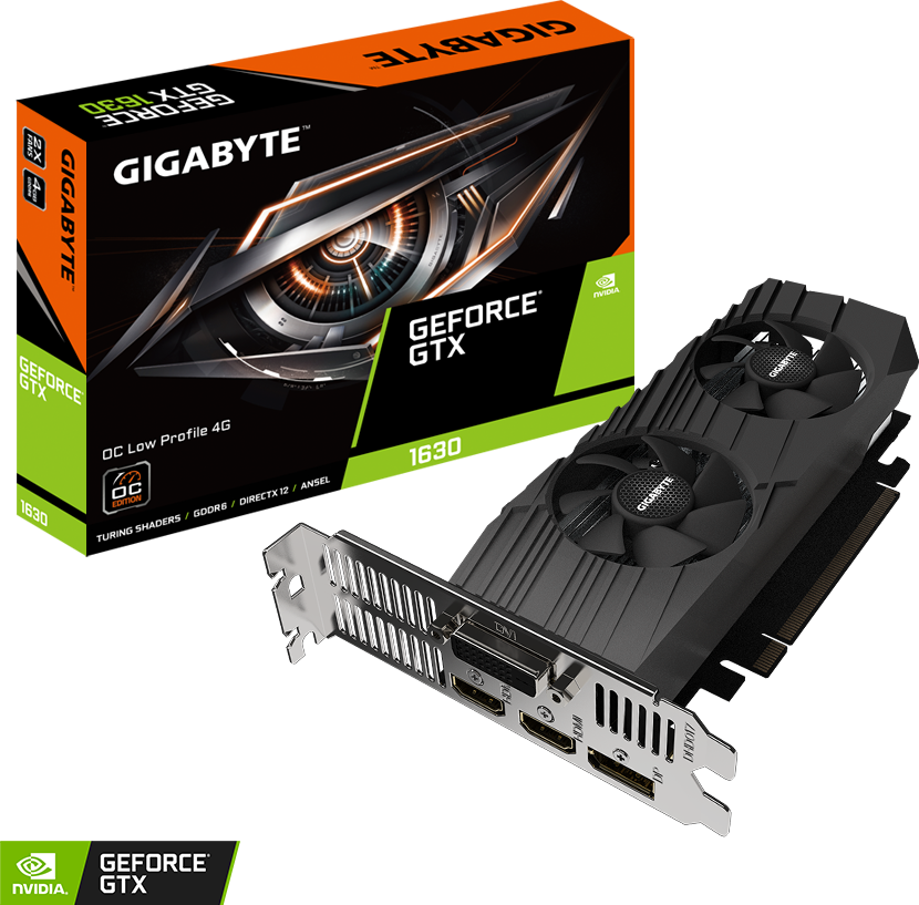GeForce® GTX 1630 OC Low Profile 4G グラフィックスカード