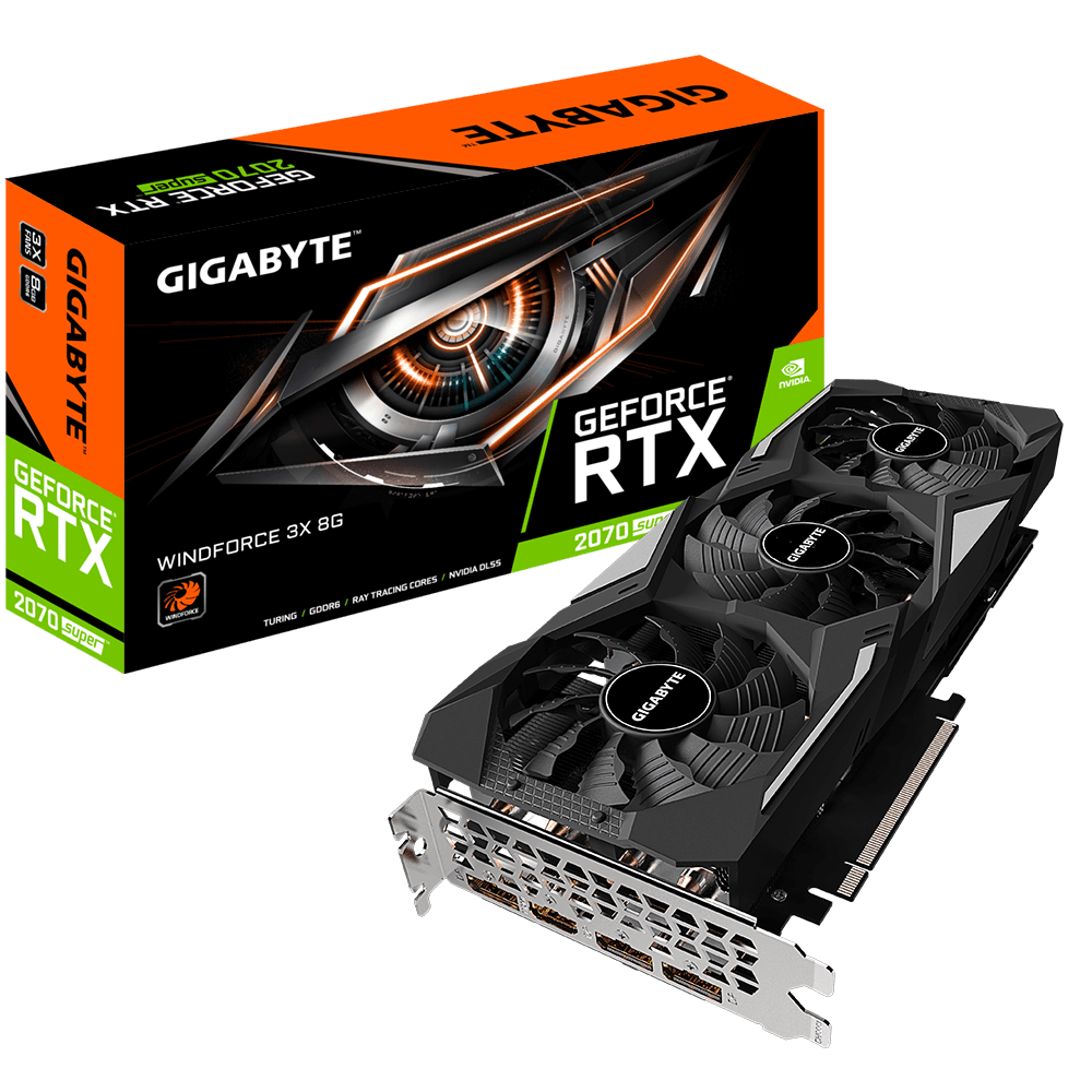 GeForce RTX 2070 SUPER WINDFORCE 3X 8G AORUS GIGABYTE Global