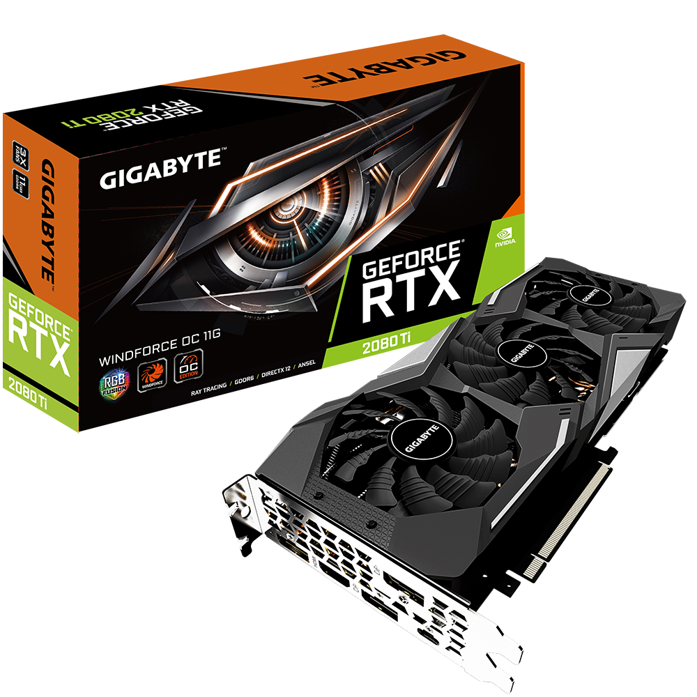 GeForce RTX™ 2080 Ti WINDFORCE OC 11G｜AORUS - GIGABYTE Россия