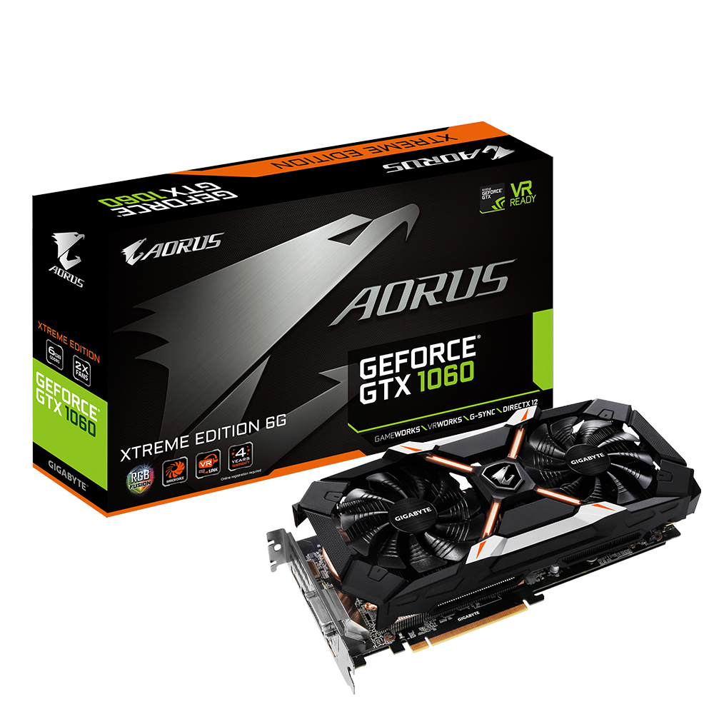 AORUS GeForce® GTX 1060 Xtreme Edition 6G (rev. 2.0) Описание | Видеокарты  - GIGABYTE Russia