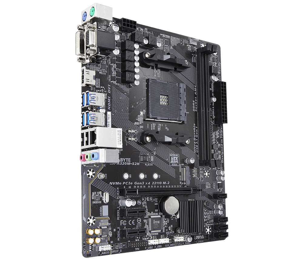 GIGABYTE A320M S2H Motherboard AORUS GIGABYTE Global