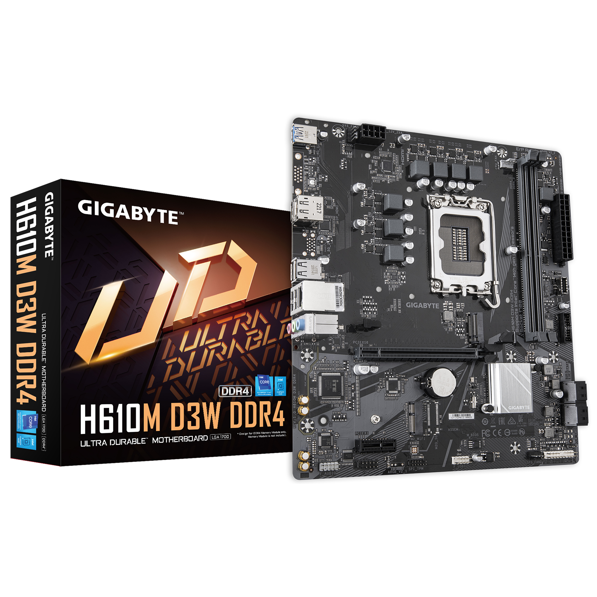 H610M D3W DDR4 (rev. 1.x) Key Features | Motherboard