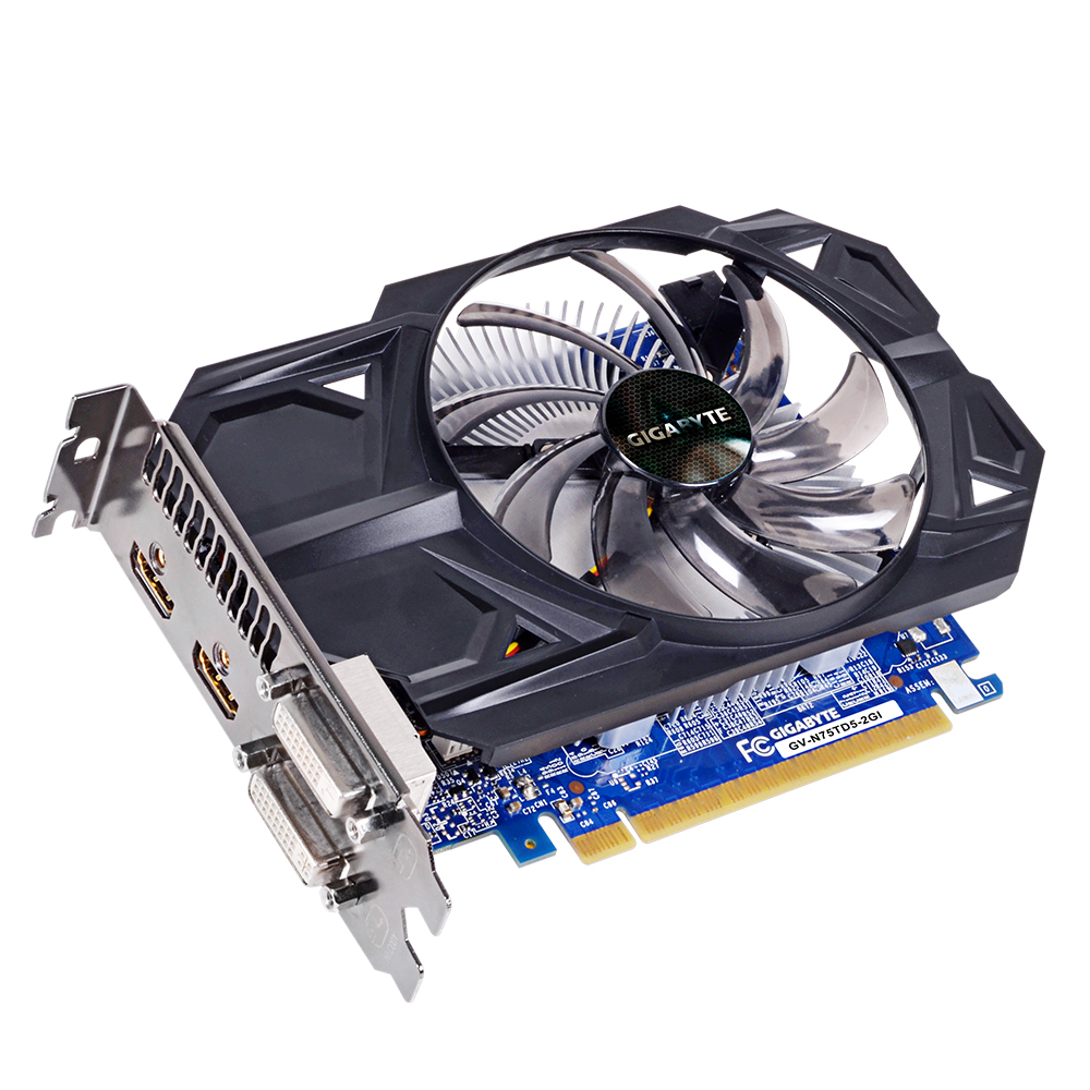 GIGABYTE グラフィックボード NVIDIA GeForce GTX750Ti PCI-Ex16 2GB GV-N75TOC-2GI 9jupf8b VGA Graphics Cards For GIGABYTE GTX750 Ti 2GB 128Bit GDDR5