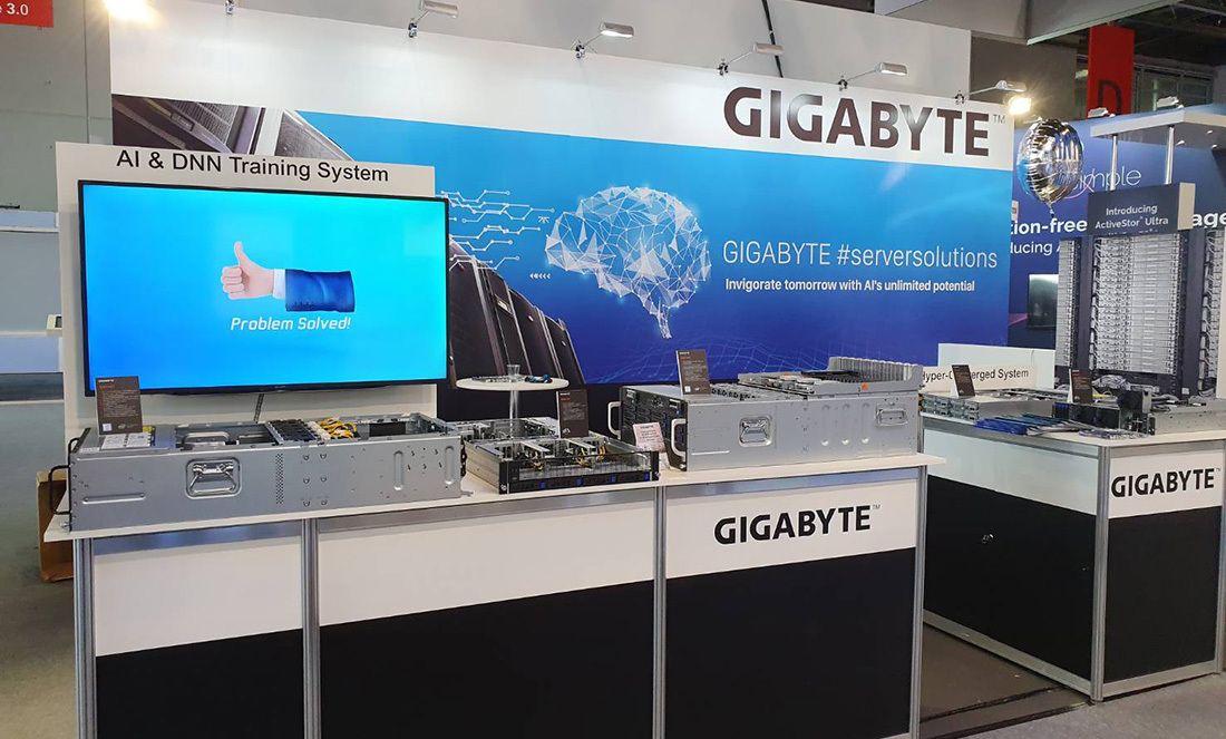 GIGABYTE's booth at ISC 2019