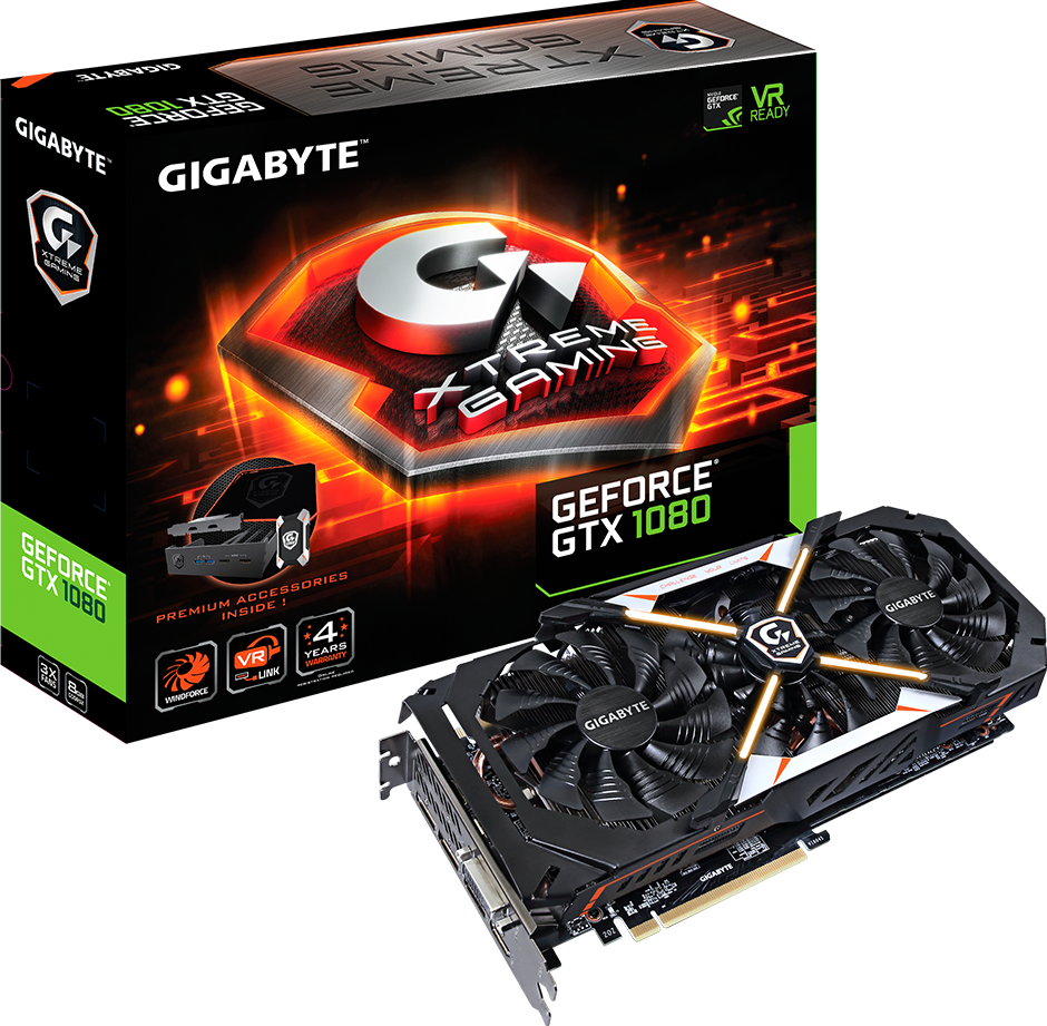 Видеокарты - GeForce® GTX 1080 Xtreme Gaming Premium Pack 8G