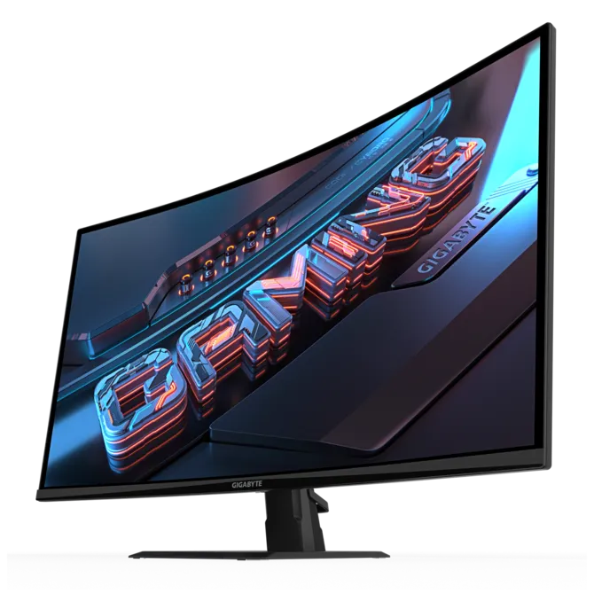 Монитор 31.5' Gigabyte GS32QCA EU VA 2560x1440, 180 Гц, 1 мс (MPRT), 16:9, 250 кд/м², изогнутый (1500R), 2×HDMI 2.0, DP 1.4, 3.5 Jack, HDR Ready, FreeSync, черный, фото2