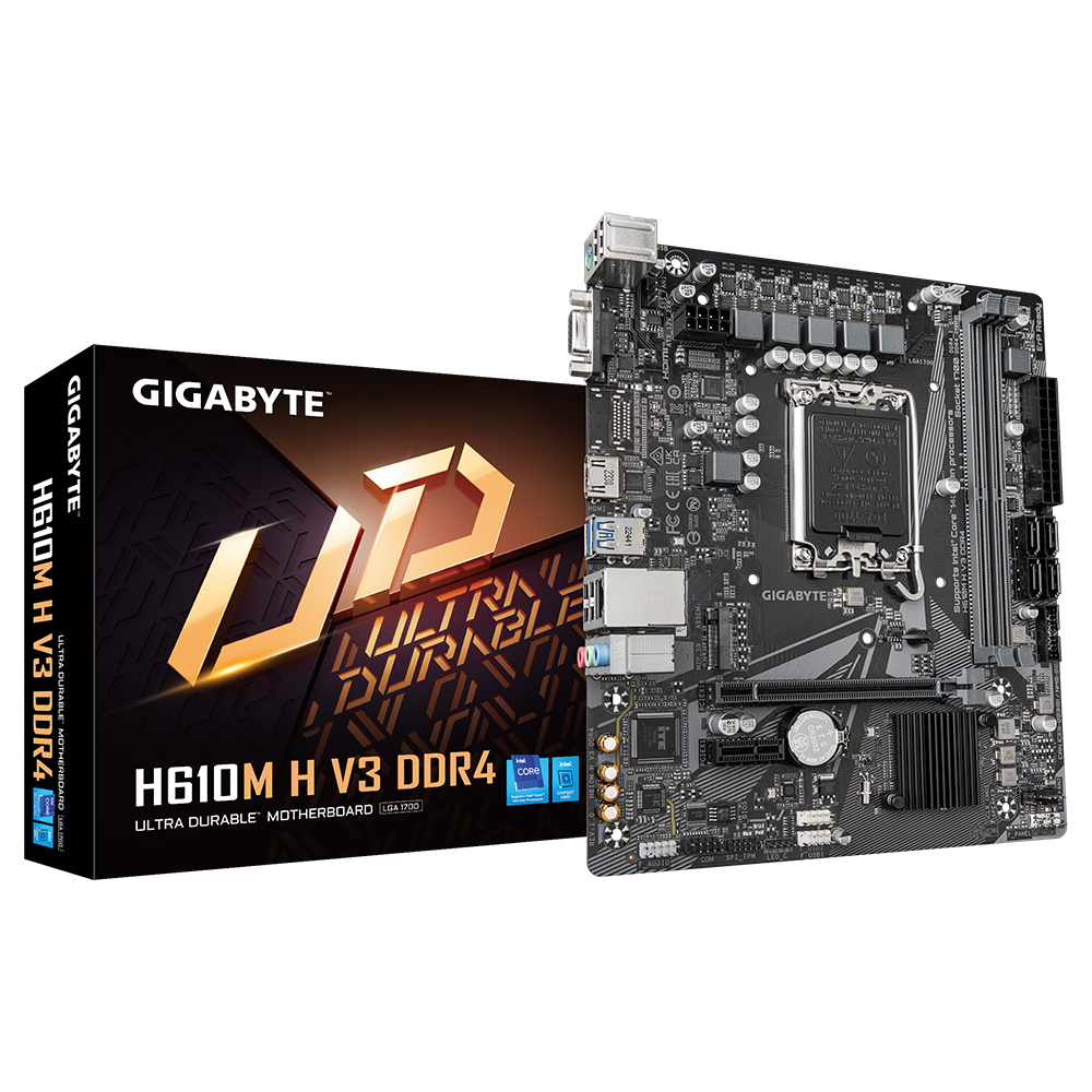 MB GIGABYTE H610M H V3 DDR4      E  H610M H V3 DDR4 E  H610M H V3 DDR4 EAN UPC 889523040904 - GIGABYTE