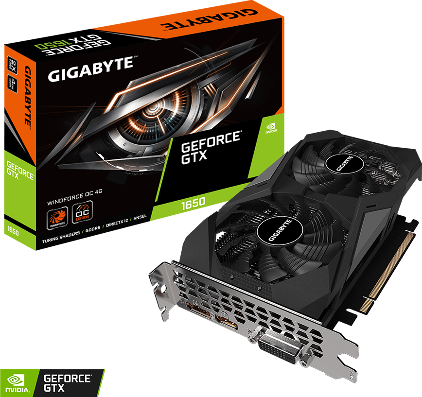 GeForce® GTX 1650 D6 WINDFORCE OC 4G (Rev. 1.0) - GIGABYTE Japan