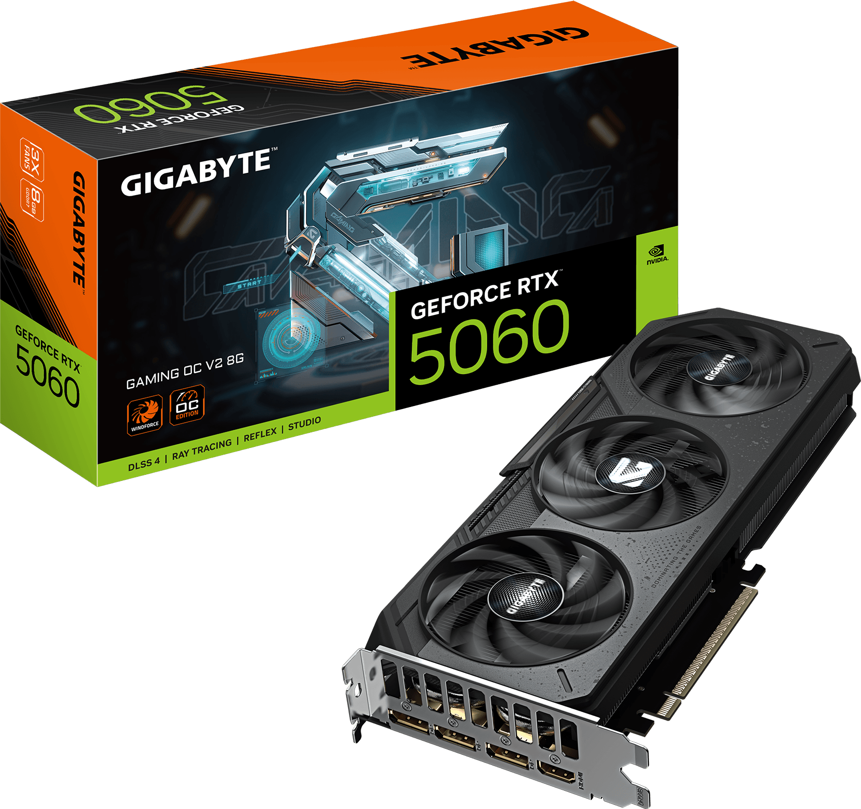 GeForce RTX™ 5060 GAMING OC V2 8G グラフィックスカード - GIGABYTE