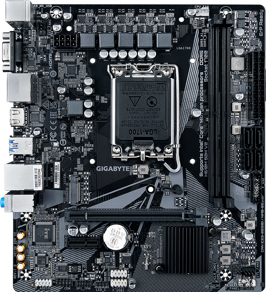 H610M S2H V2 (Rev. 1.0) Motherboard - GIGABYTE Global