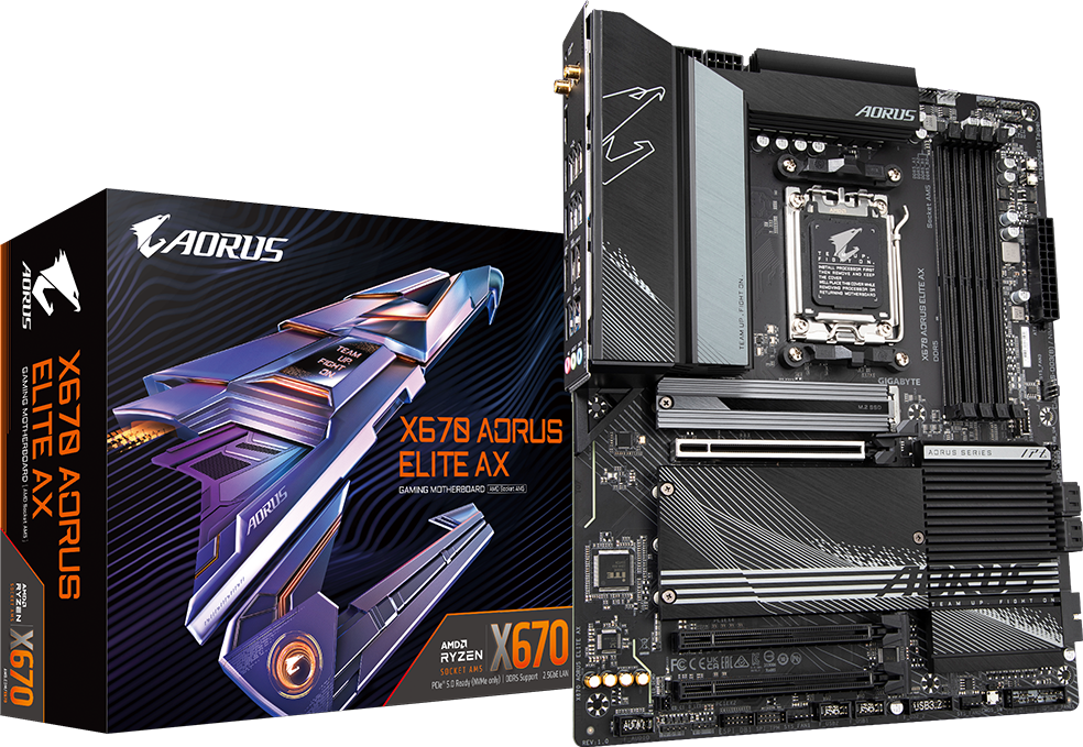 X670 AORUS ELITE AX (Rev. 1.0/1.2) マザーボード - GIGABYTE Japan