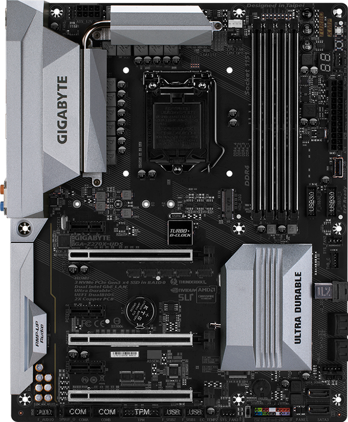 Z270X-UD5+CORE i7 7700K+CX650M+虎徹 MarkII GA-Z270X-UD5 (Rev. 1.0) Motherboard - GIGABYTE Global