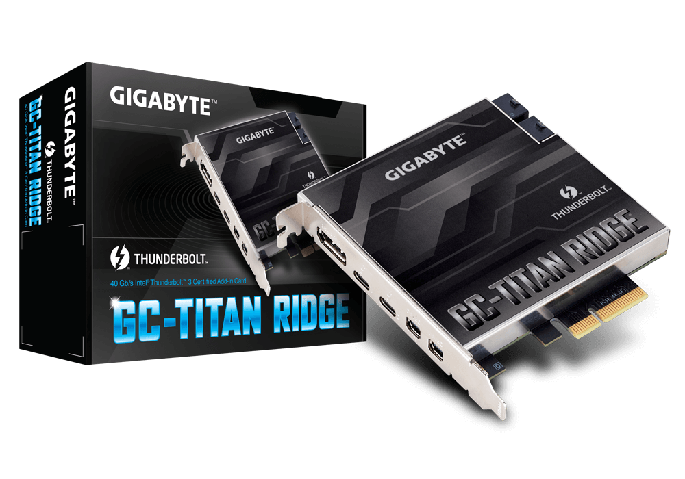 Gc Titan Ridge Rev 1 0 Key Features Motherboard Gigabyte U S A