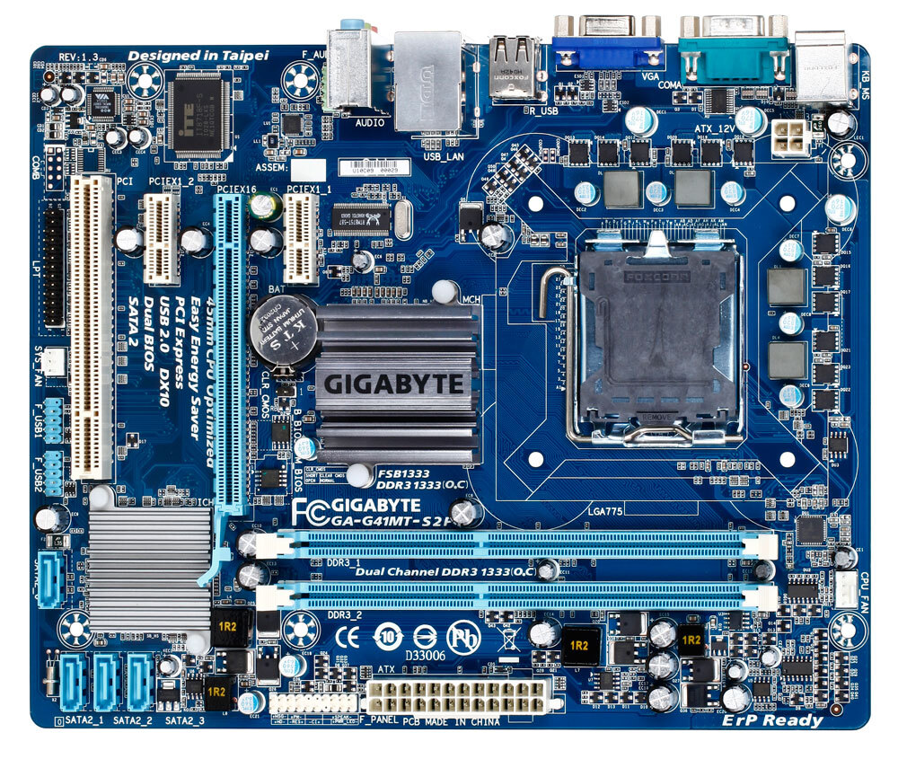 gigabyte fsb 1333 motherboard phase led no video