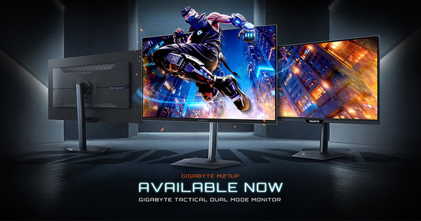 技嘉 M27UP 4K 戰術型雙模電競螢幕正式上市